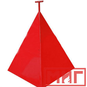 Фото 11 - Пожарная пирамида для пожарного гидранта 950x950x1150 (Четырехгранная).